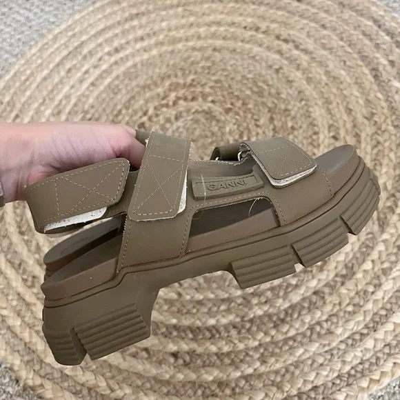 GANNI Recycled Rubber Trekking Sandals US Women’s 6 - Picture 6 of 8